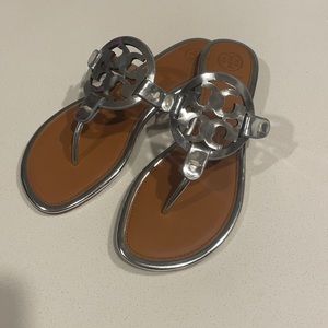 Tory Burch Miller Sandal Metallic & Leather